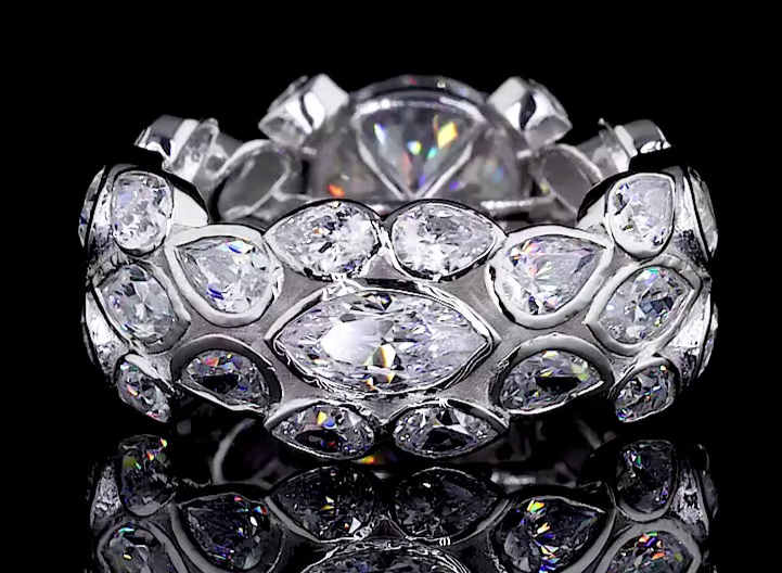Cluster Lab-Grown Diamond Ring
