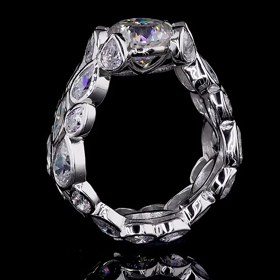 Cluster Lab-Grown Diamond Ring