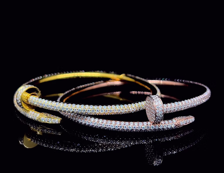 VVS Moissanite Nail Bracelet