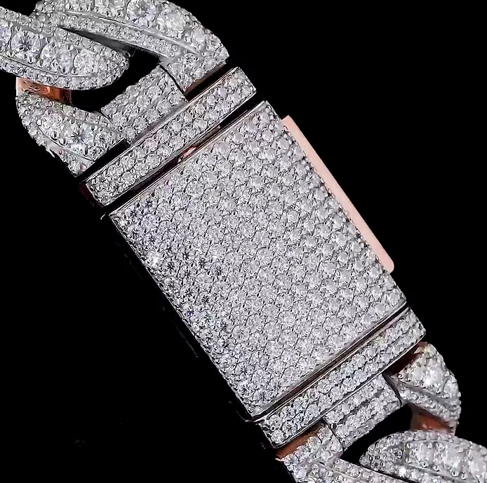 Raised Moissanite VVS Heavy Cuban Chain