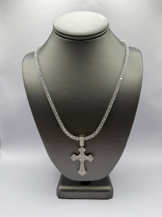 Round Cut VVS Moissanite Tennis Chain