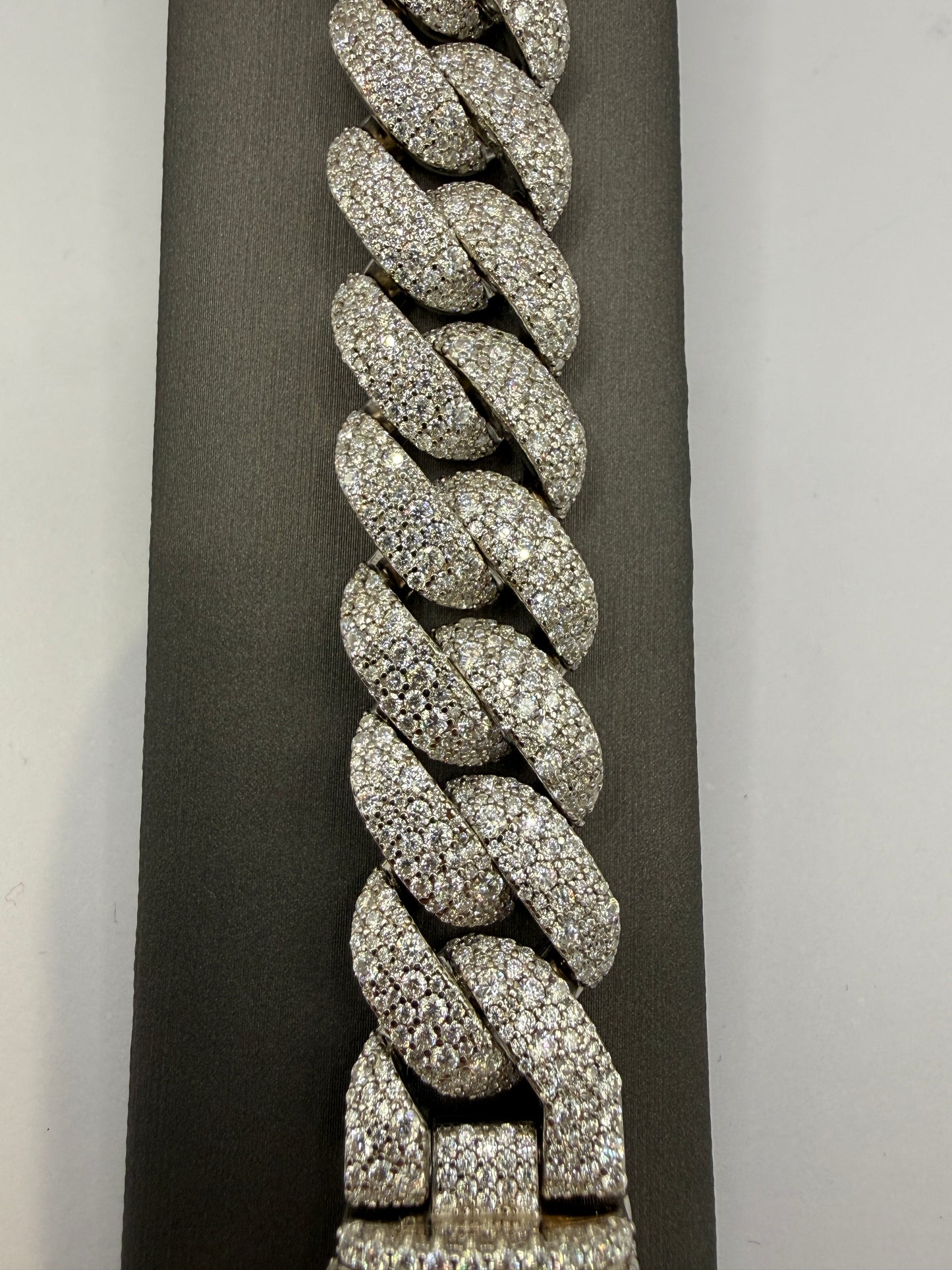Arc Mosaic Cuban Link Bracelet 4 Row