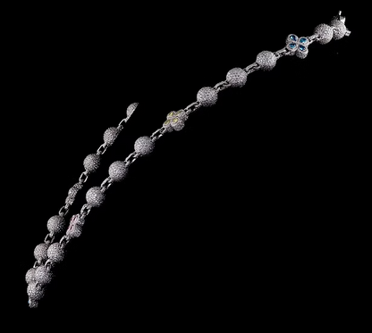 Beads and Clover Moissanite Necklace