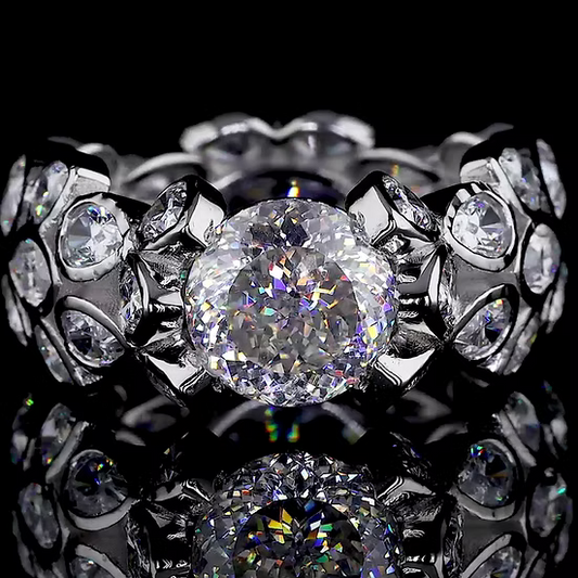 Cluster Lab-Grown Diamond Ring