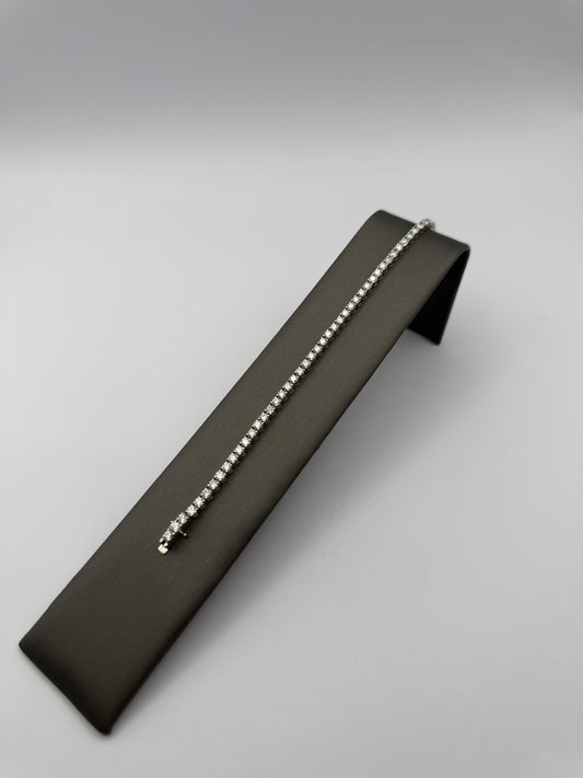 Round VVS D Moissanite Tennis Bracelet