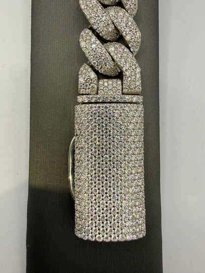 Arc Mosaic Cuban Link Bracelet 4 Row