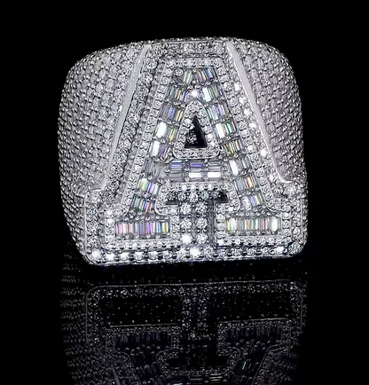 Moissanite VVS Letter Ring