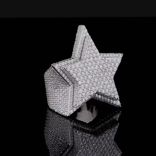 VVS Moissanite Star Ring