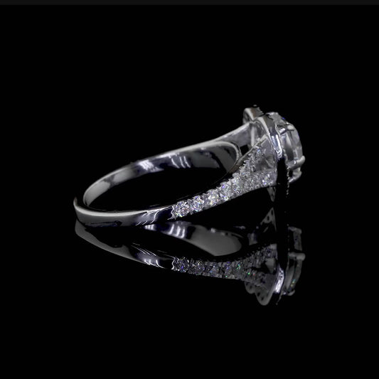 Heart Shape VVS Moissanite Ring