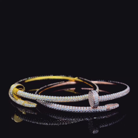 VVS  Moissanite Nail Bracelet