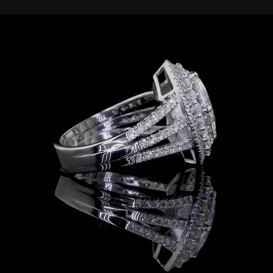 Marquise Cut VVS Moissanite Ring