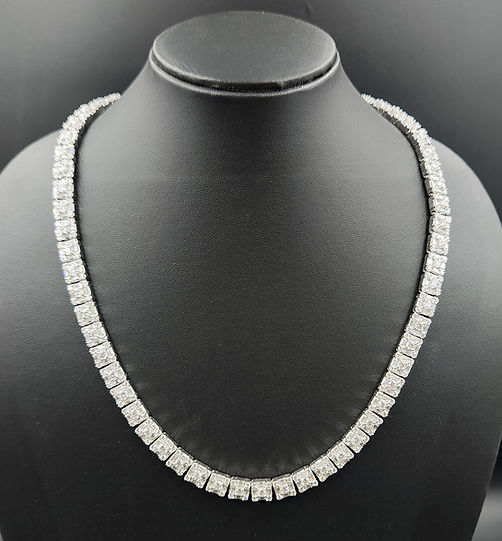 5mm Princess-Cut  VVS Moissanite Tennis Chain