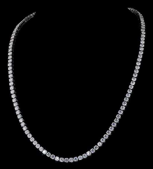 Round Cut VVS Moissanite Tennis Chain